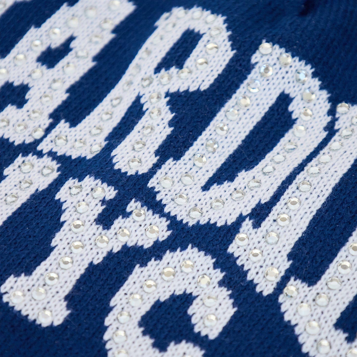 Hardies NYC Rhinestone Beanie - Blue