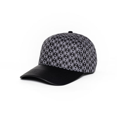 Double H leather brim trucker black