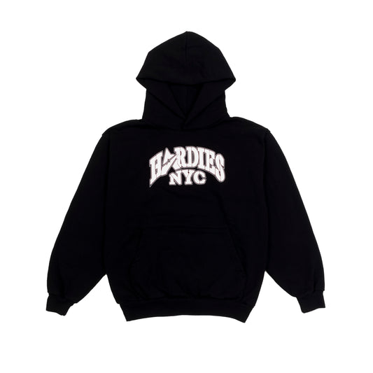 Hardies x Avirex puff print pullover hoodie black/white