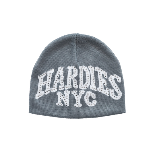Hardies NYC Rhinestone Beanie - Slate