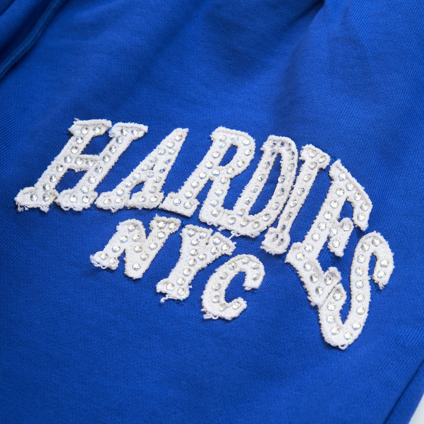 Rhinestone Sweatpants Blue