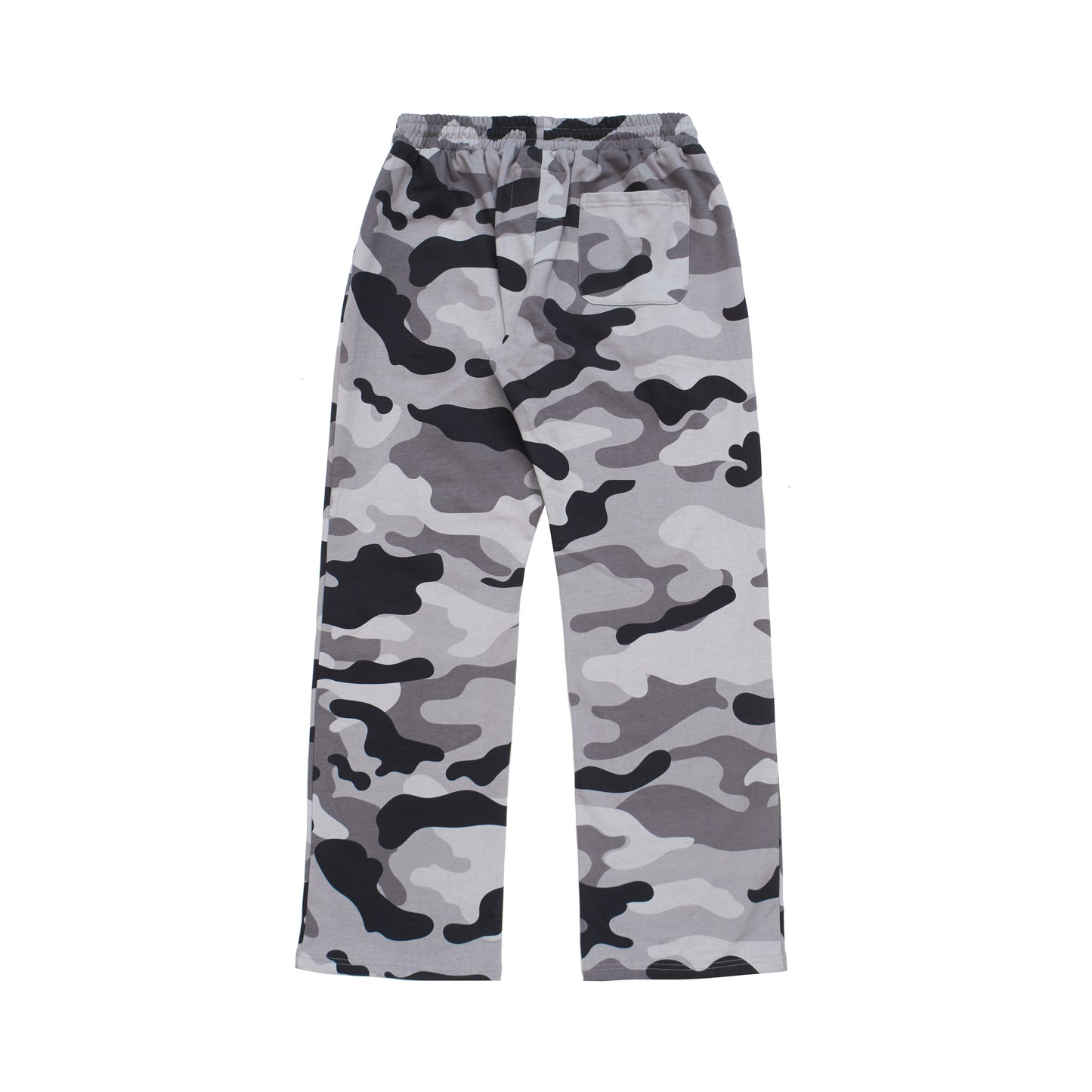 Rhinestone Sweatpants Grey Camo