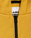 Mustard embroidered zip up hoodie